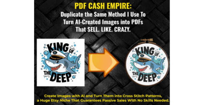 PDF Cash Empire Review: Earn Passive Income Selling Cross Stitch Patterns on Etsy