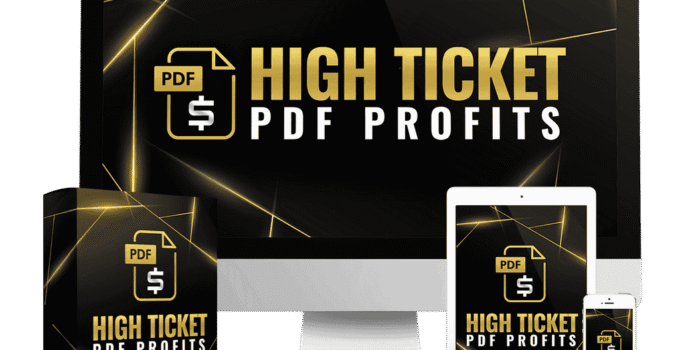 🧾 High Ticket PDF Profits Review – How I Earned $1,000+ Just Uploading a Simple PDF